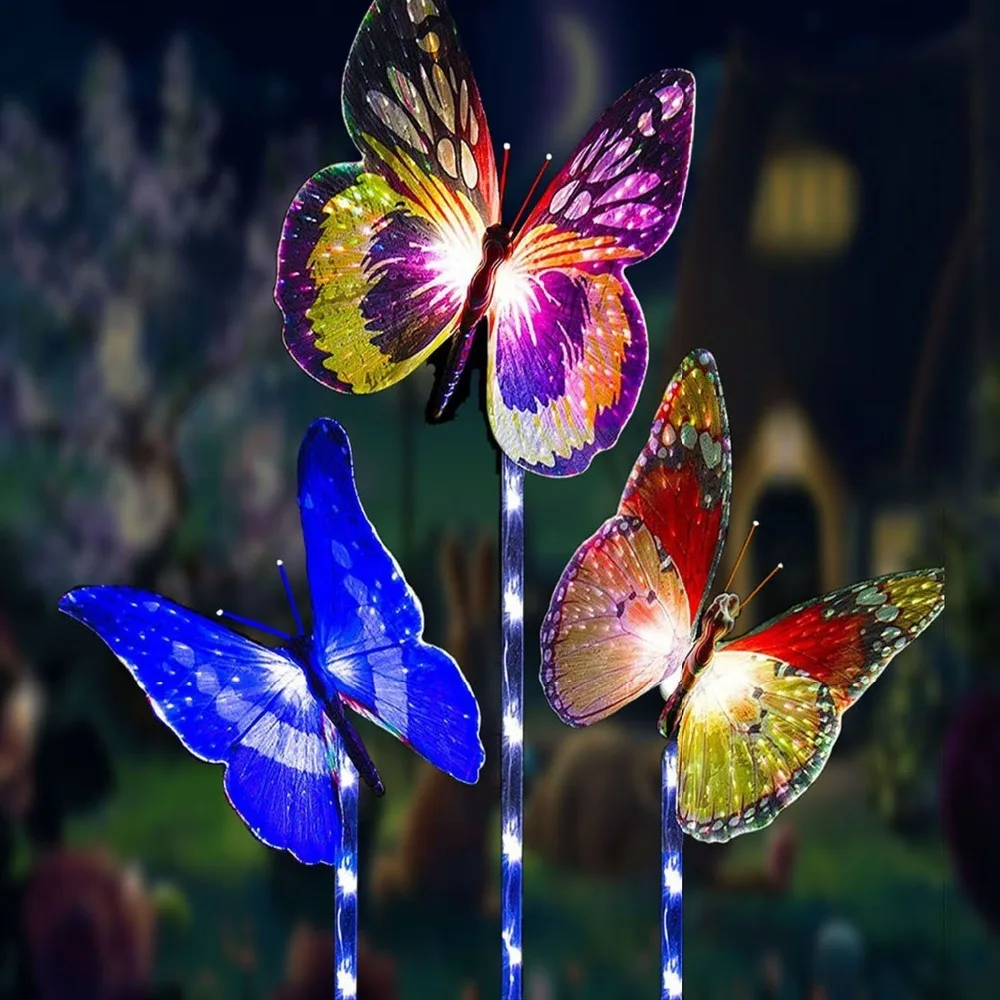 3 pcs Waterproof Solar Powered Butterfly Lights Colorful Landscape Lighting For Fence,lawn,garden Christmas Decorative Light
3 pcs Waterproof Solar Powered Butterfly Lights Colorful Landscape Lighting For Fence,lawn,garden Christmas Decorative Light