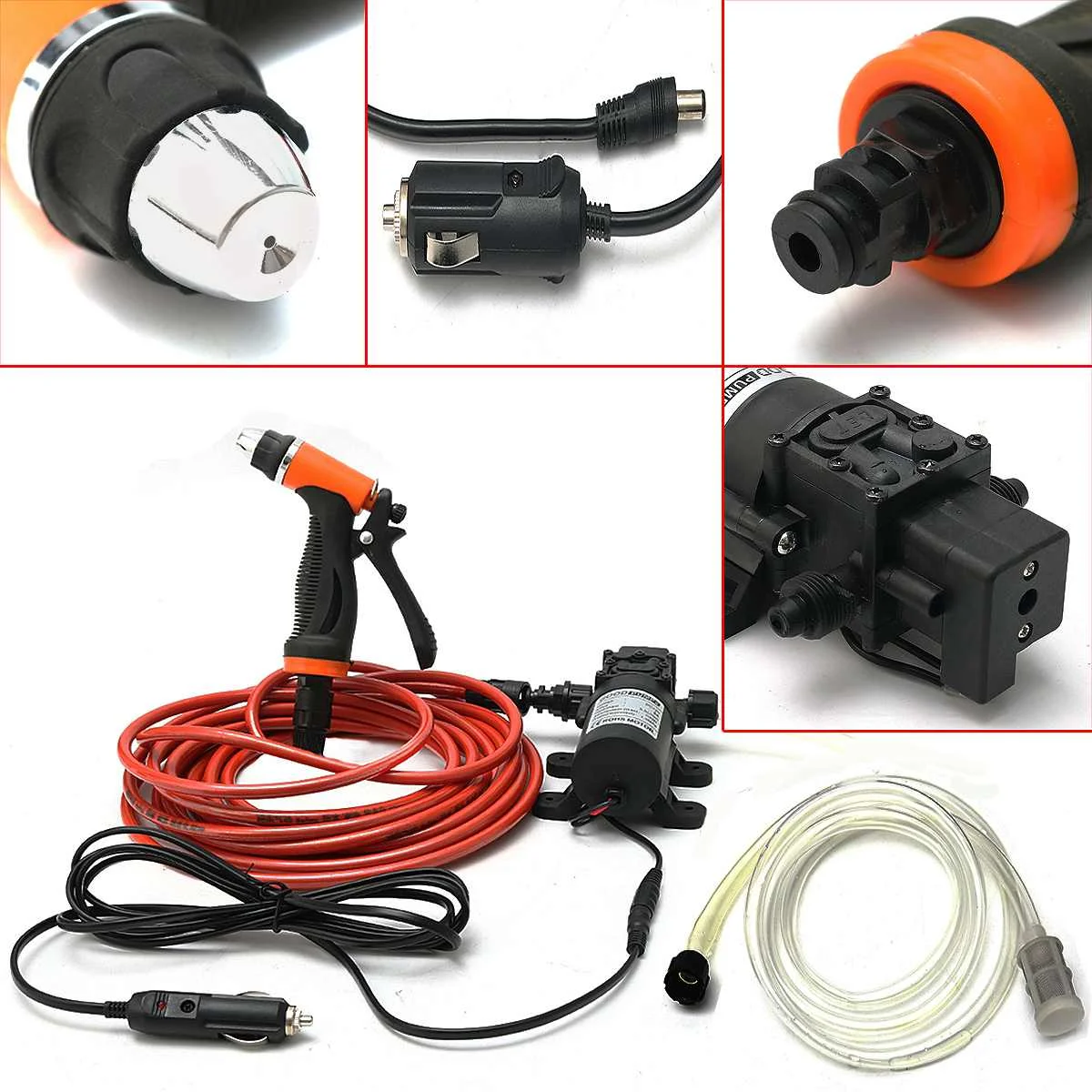 6Pcs/Set 12V 100W High Pressure Self-Priming Electric Car Portable Wash Washer Washing Water Pump Garden
6Pcs/Set 12V 100W High Pressure Self-Priming Electric Car Portable Wash Washer Washing Water Pump Garden