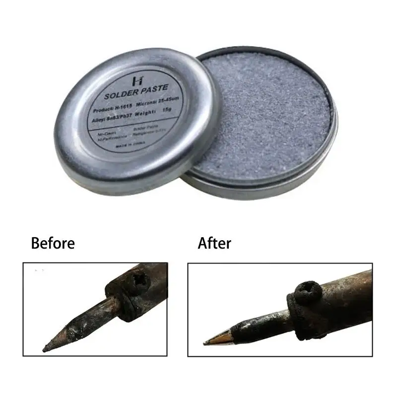 Lemonbest Soldering Tips Tinner Refresher Soldering Iron Oxide Paste Solder Iron Tip Head Resurrection Soldering Acessory
Lemonbest Soldering Tips Tinner Refresher Soldering Iron Oxide Paste Solder Iron Tip Head Resurrection Soldering Acessory