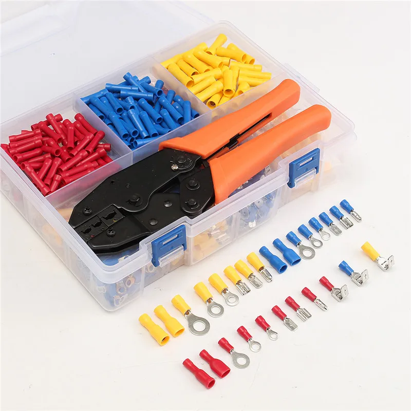 780Pcs Electrical Terminals Wire Connectors Set And Crimping Pliers Electrical Insulated With Box For Cable Wire 22-10AWG
780Pcs Electrical Terminals Wire Connectors Set And Crimping Pliers Electrical Insulated With Box For Cable Wire 22-10AWG