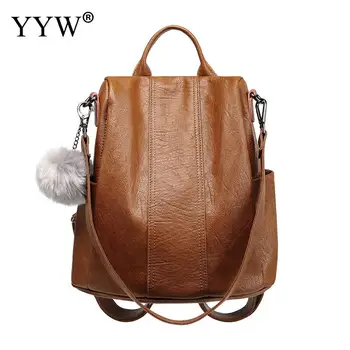 Good Quality PU Leather Backpack With Fur Ball Female Shoulder Bag Soft Black Brown Hand Bags Office Ladies Laptop Backpack
Good Quality PU Leather Backpack With Fur Ball Female Shoulder Bag Soft Black Brown Hand Bags Office Ladies Laptop Backpack