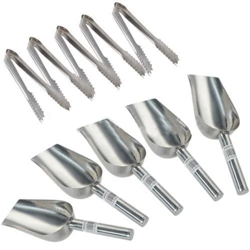 5 x 5oz Sweet Scoops & 5 x 5" Ice Tongs Wedding Candy Buffet Bar Ice Stainless Set Silver Party Kitchen Tools
5 x 5oz Sweet Scoops & 5 x 5" Ice Tongs Wedding Candy Buffet Bar Ice Stainless Set Silver Party Kitchen Tools
