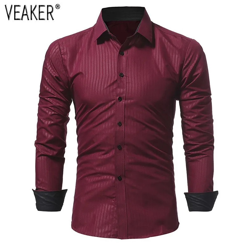 2019 Autumn New Men's Silk Satin Shirts Male Black White Casual Long Sleeve Striped Shirt Slim Fit Business Party Shirts M-3XL
2019 Autumn New Men's Silk Satin Shirts Male Black White Casual Long Sleeve Striped Shirt Slim Fit Business Party Shirts M-3XL