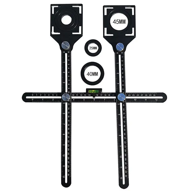 Multi Function Protractor Universal Ruler Template Adjustable Tool Tile Hole Locator Bricklayer Glass Fixed Punch Angle Ruler
Multi Function Protractor Universal Ruler Template Adjustable Tool Tile Hole Locator Bricklayer Glass Fixed Punch Angle Ruler
