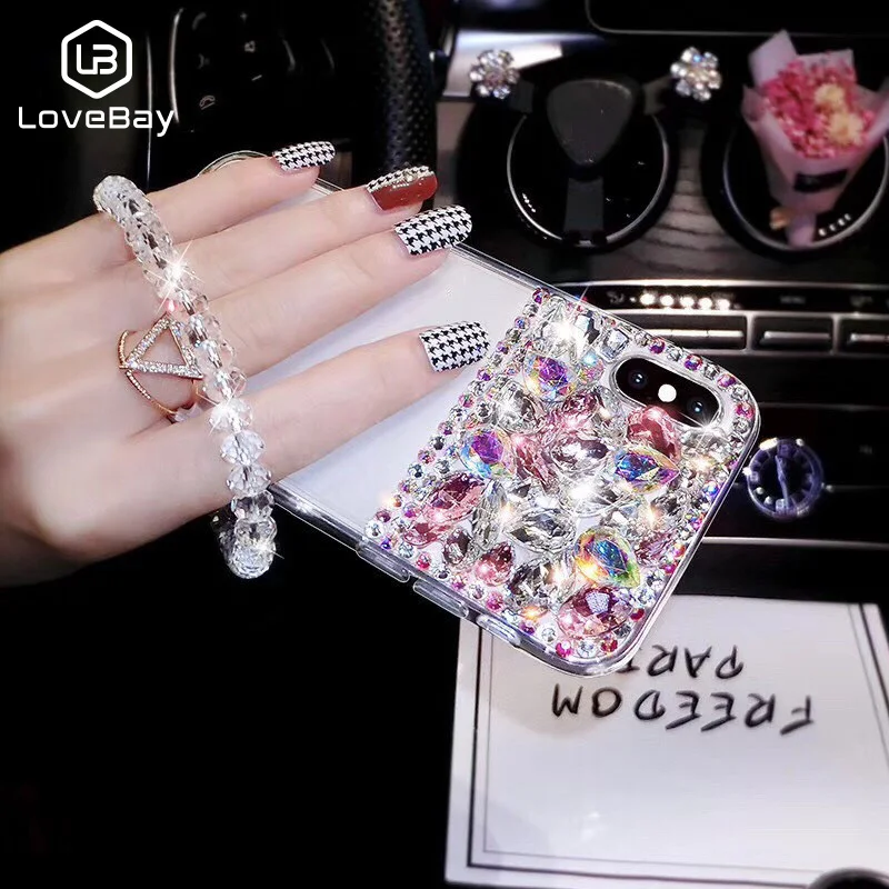 Lovebay Gemstone Cover For iPhone 6 6s 7 8 Plus X XR XS MAX Beads Bracelet Bling Crystal Diamond Plating Soft TPU Phone Case New
Lovebay Gemstone Cover For iPhone 6 6s 7 8 Plus X XR XS MAX Beads Bracelet Bling Crystal Diamond Plating Soft TPU Phone Case New