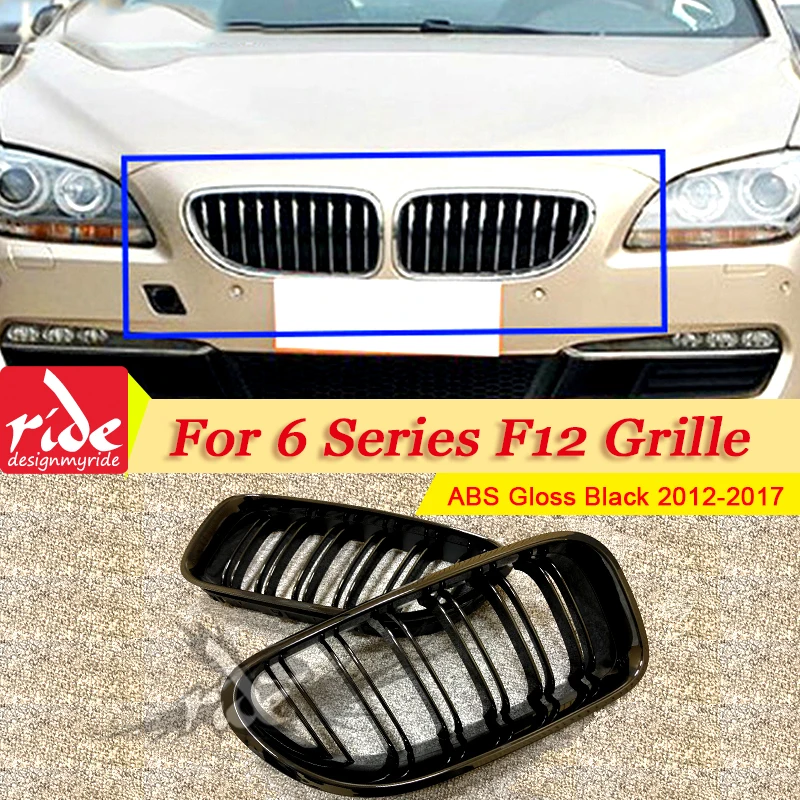 1 Pair F12 Front Grille ABS Gloss Black For F12 2-Slats Grills M-Style 6-Series 640i 640d 650i 650d Front Kidney Grille 2012-17
1 Pair F12 Front Grille ABS Gloss Black For F12 2-Slats Grills M-Style 6-Series 640i 640d 650i 650d Front Kidney Grille 2012-17