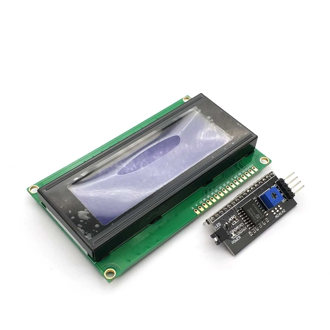 LCD2004+I2C 2004 20x4 2004A Blue/Green Screen HD44780 Character LCD /w IIC/I2C Serial Interface Adapter Module
LCD2004+I2C 2004 20x4 2004A Blue/Green Screen HD44780 Character LCD /w IIC/I2C Serial Interface Adapter Module