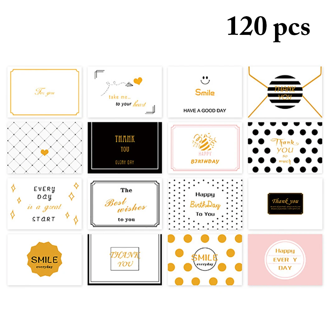 120PCS Greeting Card Holiday Assorted Types Thank You Card for Valentine's Day New Year Wedding Party
120PCS Greeting Card Holiday Assorted Types Thank You Card for Valentine's Day New Year Wedding Party