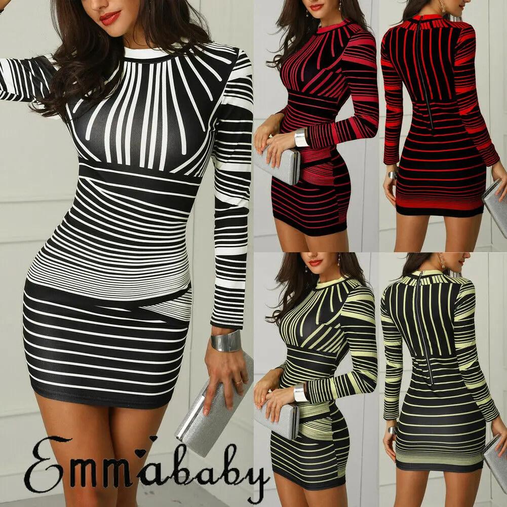 2019 Fashion Women Sexy Bodycon Long Sleeve Dress Party Evening Prom Club Mini Dress
2019 Fashion Women Sexy Bodycon Long Sleeve Dress Party Evening Prom Club Mini Dress