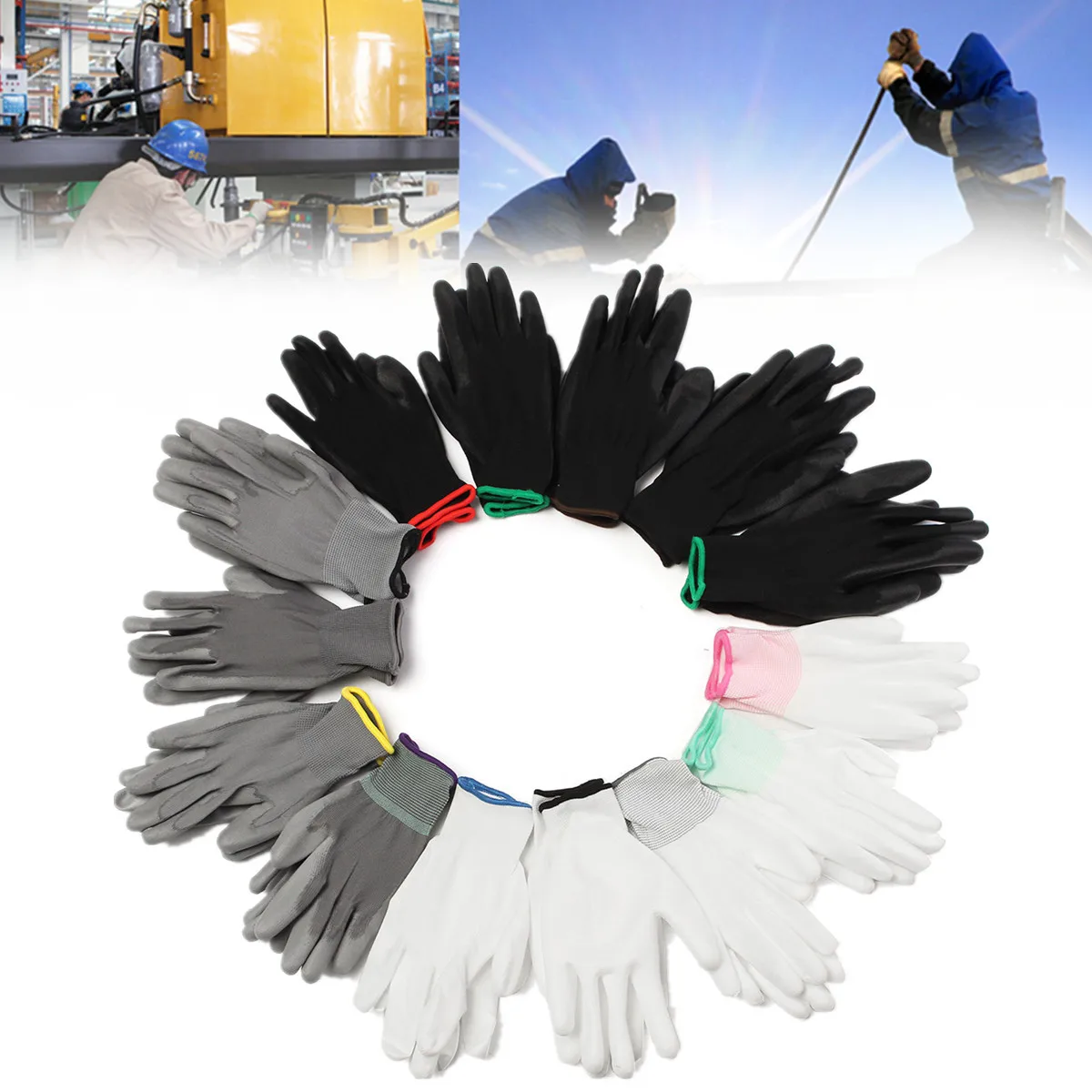 Free Shipping 1 Pair PU For Palm Coated Precision Protective Safety Anti Static Work Gloves S M L XL XXL Durable Safety Glove
Free Shipping 1 Pair PU For Palm Coated Precision Protective Safety Anti Static Work Gloves S M L XL XXL Durable Safety Glove