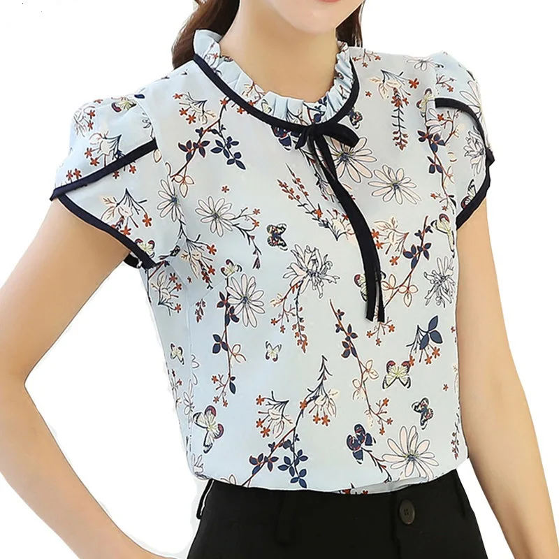 New Summer 2019 Women Short Sleeved Chiffon Blouses Feminine Printed Shirt & Tops Plus Size 3XL Fiminina Blusa
New Summer 2019 Women Short Sleeved Chiffon Blouses Feminine Printed Shirt & Tops Plus Size 3XL Fiminina Blusa