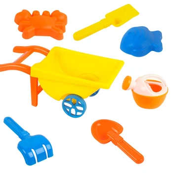 7Pcs Beach Sand Toy Set With Trolley Kettle Mold Shovel Rake For Children Kids Baby Sea Water Fun Sports Bathroom - Large Size
7Pcs Beach Sand Toy Set With Trolley Kettle Mold Shovel Rake For Children Kids Baby Sea Water Fun Sports Bathroom - Large Size