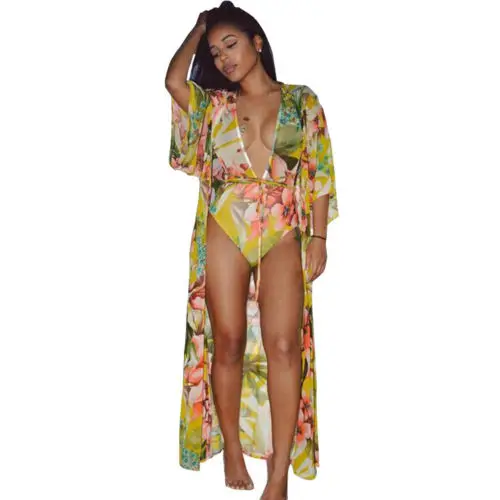 2PCS Women Floral Yellow Colors Print Swimsuit Bikini Cover-Up+Beach Monokini Swimwear Bathing Suit
2PCS Women Floral Yellow Colors Print Swimsuit Bikini Cover-Up+Beach Monokini Swimwear Bathing Suit