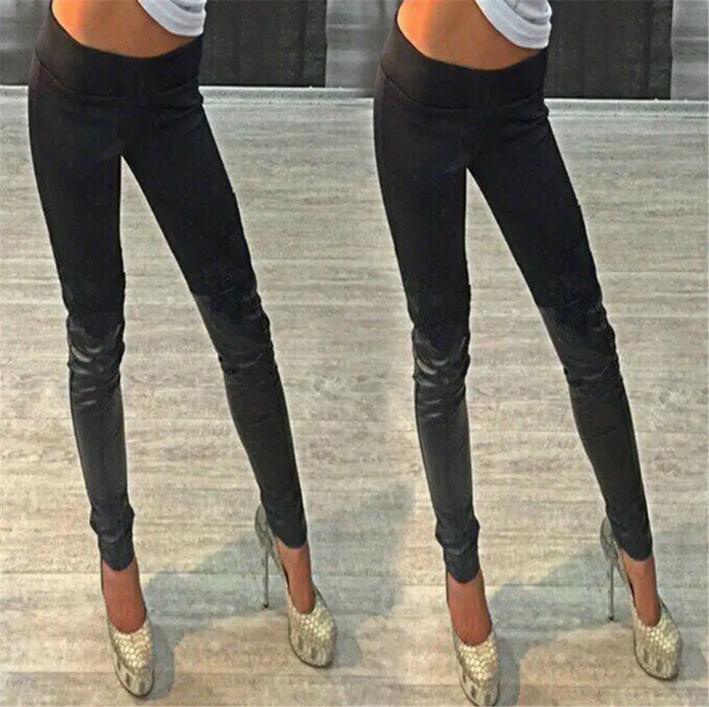 Spring Women's PU Leather Pants Women Female Winter High Waisted Pants Lace Floral Trouser Women Skinny Stretch Pencil Pantalons
Spring Women's PU Leather Pants Women Female Winter High Waisted Pants Lace Floral Trouser Women Skinny Stretch Pencil Pantalons