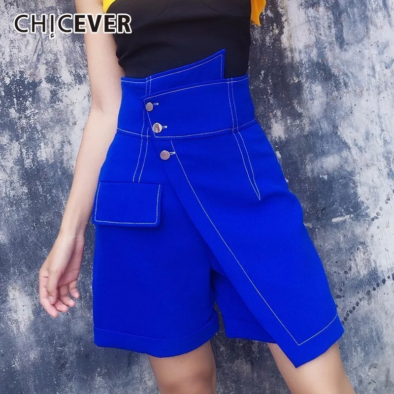 CHICEVER Asymmetrical Shorts For Women High Waist Plus Size Summer Slim Short Feminino 2019 Korean Fashion Tide New
CHICEVER Asymmetrical Shorts For Women High Waist Plus Size Summer Slim Short Feminino 2019 Korean Fashion Tide New
