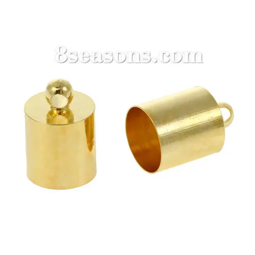 Copper Cord End Caps For Jewelry Necklace Bracelet Cylinder Gold Plated(Fits 7mm Dia. Cord)12mm x 8mm,20 PCs
Copper Cord End Caps For Jewelry Necklace Bracelet Cylinder Gold Plated(Fits 7mm Dia. Cord)12mm x 8mm,20 PCs