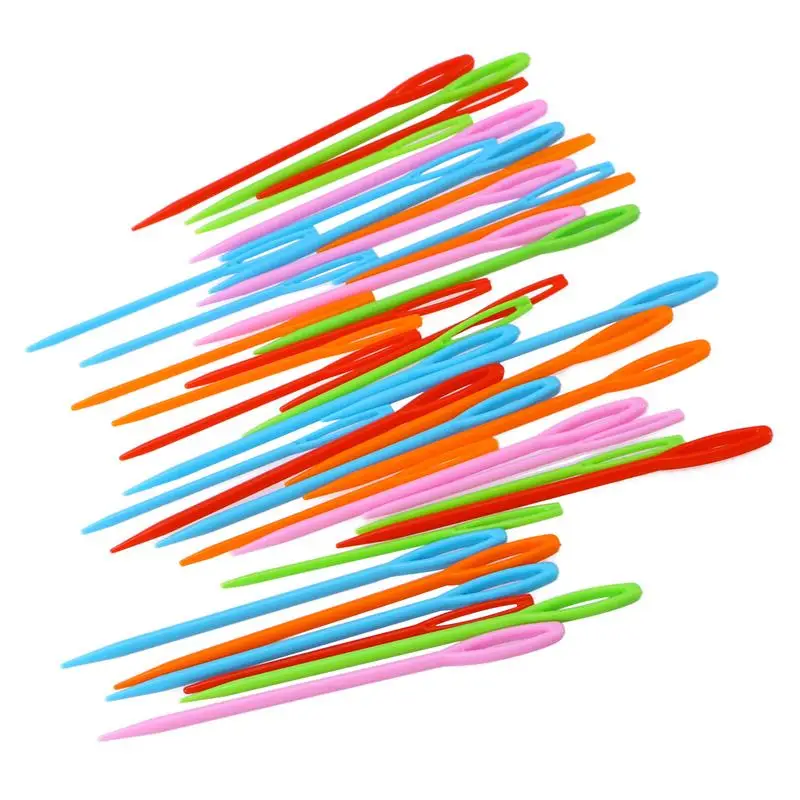 40pcs Large Eye Plastic Sewing Needles Weaving Tools for Kids Craft and Needle Projects 7cm and 9cm (Mixed Color)
40pcs Large Eye Plastic Sewing Needles Weaving Tools for Kids Craft and Needle Projects 7cm and 9cm (Mixed Color)