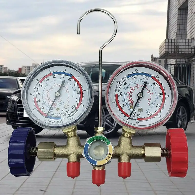 Stainless Steel Automotive Air Conditioning Fluoride Table Digital Display Refrigerating Meter With Double Gauge Valve For Car
Stainless Steel Automotive Air Conditioning Fluoride Table Digital Display Refrigerating Meter With Double Gauge Valve For Car
