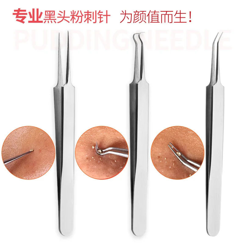 3 pcs Acne Needle Set Facial Nursing Tools Clip Tweezers Pore Cleaner Pimple Blackhead Romover Skin Care Nose Black Head Pliers
3 pcs Acne Needle Set Facial Nursing Tools Clip Tweezers Pore Cleaner Pimple Blackhead Romover Skin Care Nose Black Head Pliers