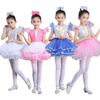 Children's Jazz sequined Pengpeng dress performance Dress Girls Princess Dress Dance Dress men's and women's chorus costume
Children's Jazz sequined Pengpeng dress performance Dress Girls Princess Dress Dance Dress men's and women's chorus costume