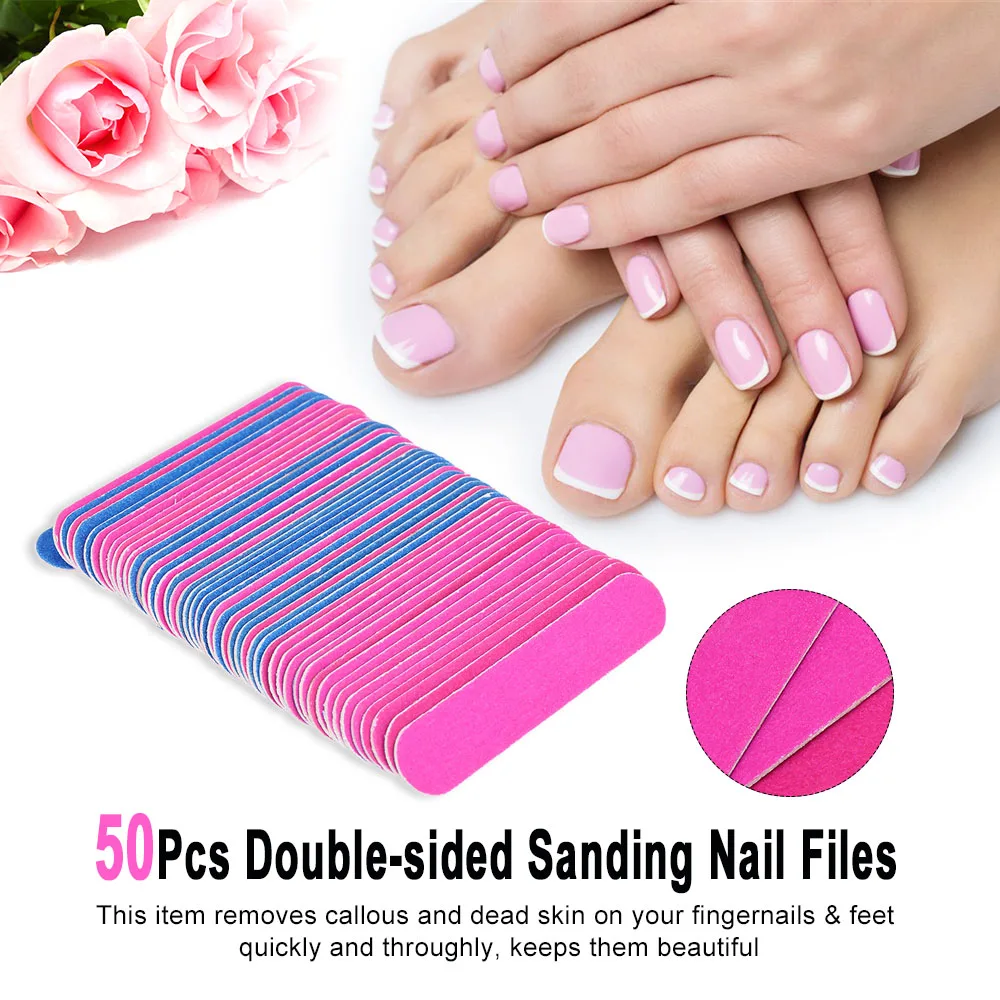 50Pcs Sanding Nail Files Double-sided Hard Dead Skin Remover Lime a Ongle Professionel Durable Foot Rasp Foot Grinding Tool
50Pcs Sanding Nail Files Double-sided Hard Dead Skin Remover Lime a Ongle Professionel Durable Foot Rasp Foot Grinding Tool
