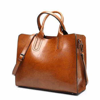 Luxury Oil Wax Leather Handbags for Women Large Capacity Casual Female Bags Trunk Tote Shoulder Bag Ladies Big Crossbody Bags
Luxury Oil Wax Leather Handbags for Women Large Capacity Casual Female Bags Trunk Tote Shoulder Bag Ladies Big Crossbody Bags