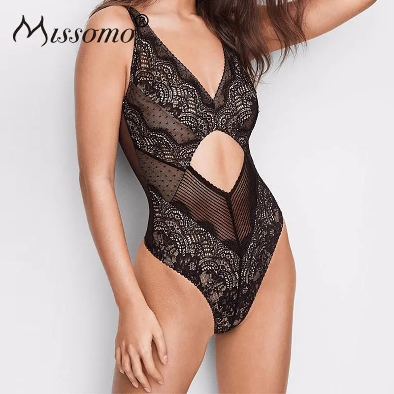Missomo Top Women Sexy Plus Size Lace Transparent Streetwear Bodysuit Modis Costumes Body Overall Romper Playsuit Mesh Jumpsuit
Missomo Top Women Sexy Plus Size Lace Transparent Streetwear Bodysuit Modis Costumes Body Overall Romper Playsuit Mesh Jumpsuit