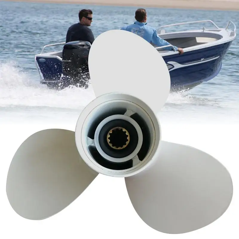 40-50HP Aluminum Alloy Outboard Propeller For Ship Yamaha Motor 11 5/8 X 11-G 69W-45947-00 YH/OB 25-60HP With 13 Spline Tooth
40-50HP Aluminum Alloy Outboard Propeller For Ship Yamaha Motor 11 5/8 X 11-G 69W-45947-00 YH/OB 25-60HP With 13 Spline Tooth