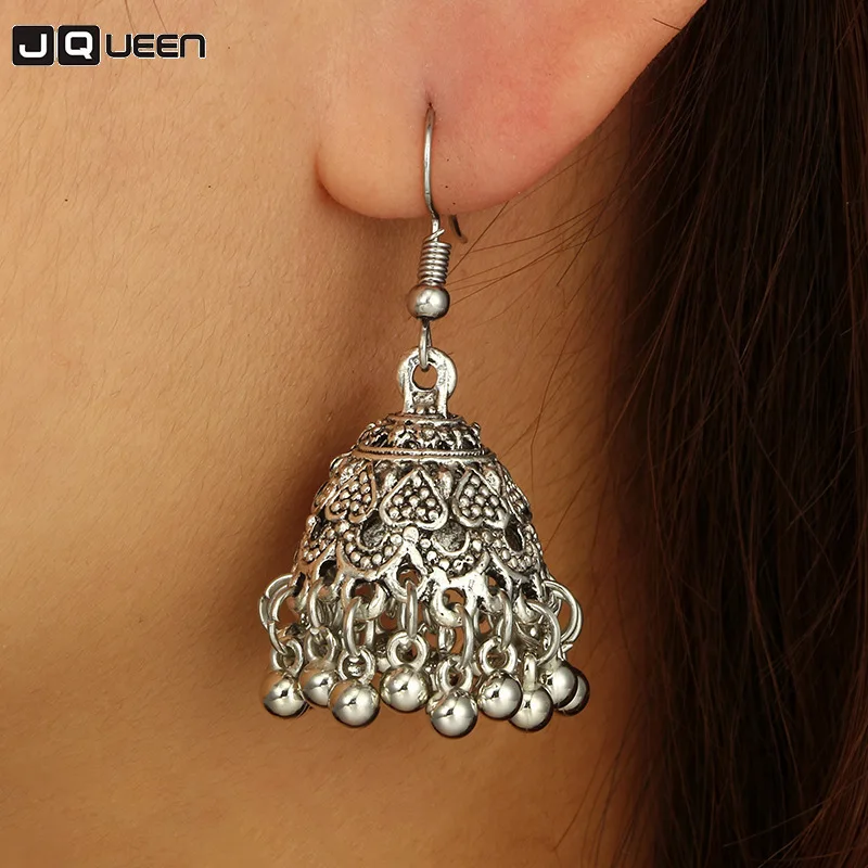 Gypsy Afghan Jewelry Retro Ethnic Silver Indian Jhumka Small Bells Beads Drop Tassel Earrings for Women Bohemian Pendiente Gift
Gypsy Afghan Jewelry Retro Ethnic Silver Indian Jhumka Small Bells Beads Drop Tassel Earrings for Women Bohemian Pendiente Gift