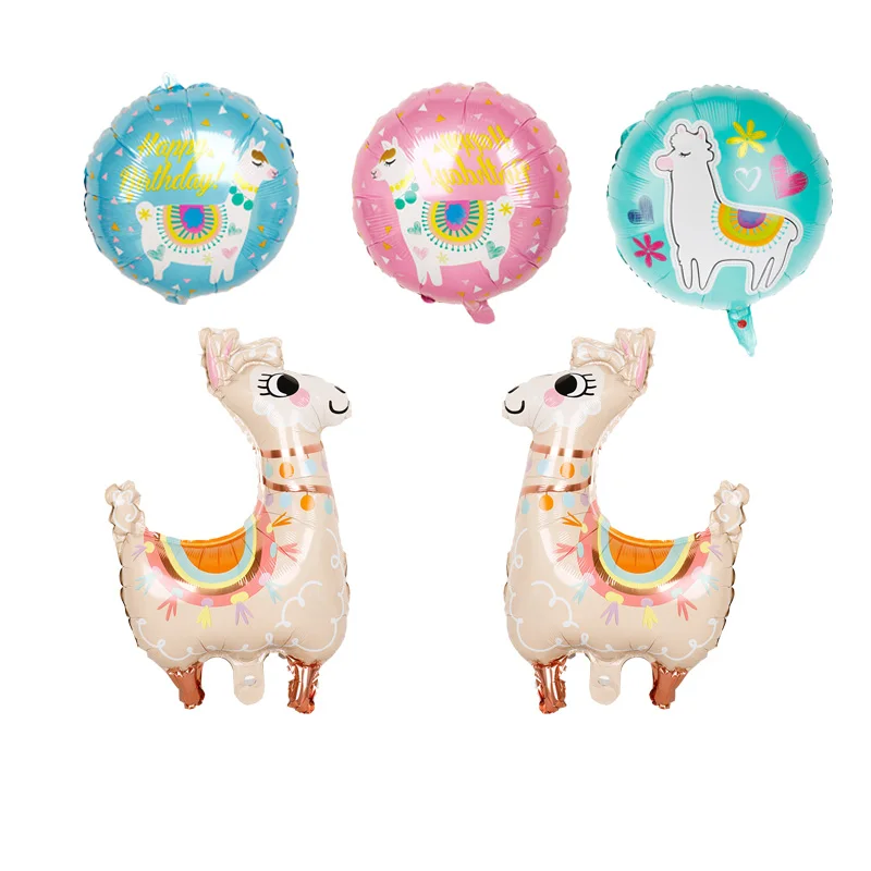 5pcs 45*62cm Llama Foil Balloons 18inch cartoon animal alpaca animal ballons Birthday Party Decorations Kids wedding Globos toy
5pcs 45*62cm Llama Foil Balloons 18inch cartoon animal alpaca animal ballons Birthday Party Decorations Kids wedding Globos toy