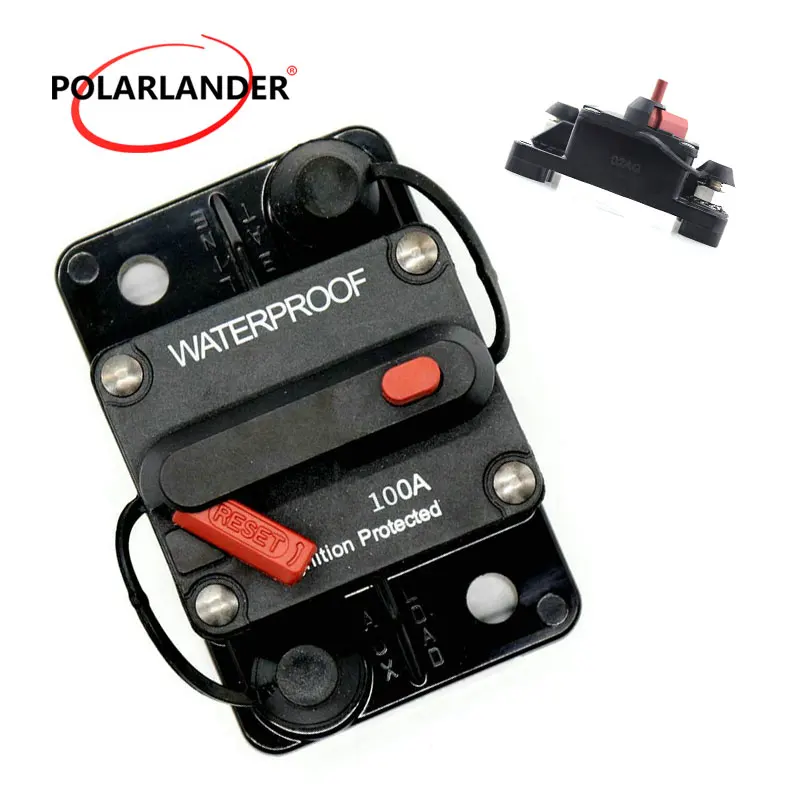 Waterproof Switch Adapter Fuse Protector Holder Circuit Breaker Reset Fuse Inverter For Marine Boat RV Electric Protection 100A
Waterproof Switch Adapter Fuse Protector Holder Circuit Breaker Reset Fuse Inverter For Marine Boat RV Electric Protection 100A
