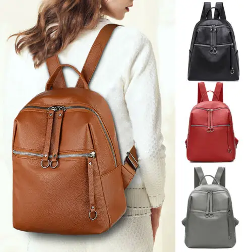 School Bag Urban Eco Travel Bags Fashion Women Girl Soft Leather Backpack Rucksack Wild Casual Storage
School Bag Urban Eco Travel Bags Fashion Women Girl Soft Leather Backpack Rucksack Wild Casual Storage