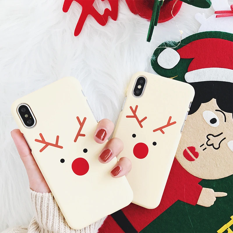 Pushingbest милый мультфильм Лось мобильный чехол для телефона IphoneX 6s 7 8 плюс