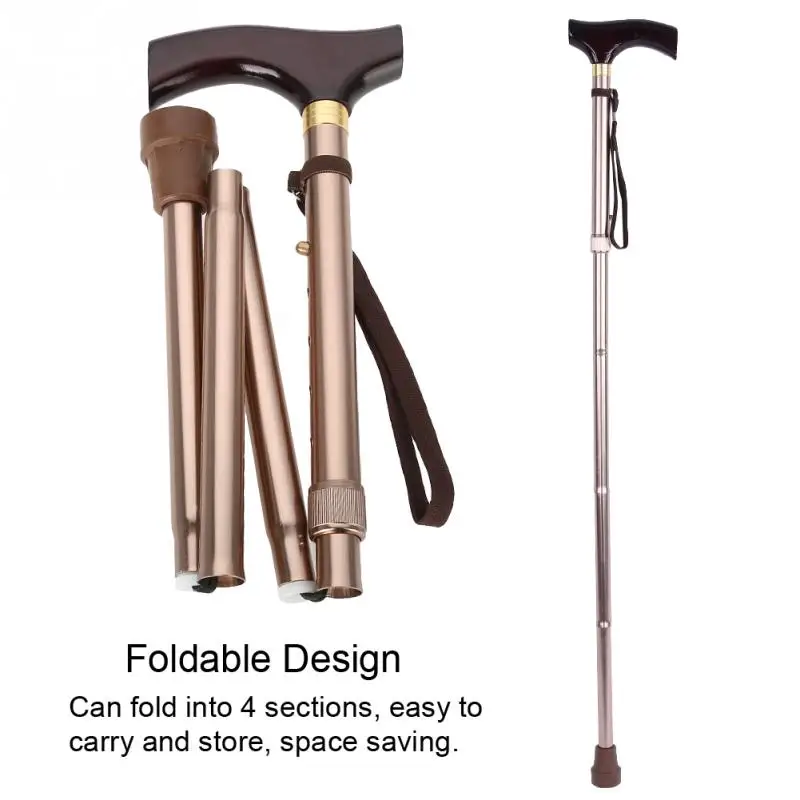 Aluminum Folding Walking Stick For Elderly T-handle Adjustable Telescopic Outdoor Trekking Hiking Poles Anti Slip Cane Crutch
Aluminum Folding Walking Stick For Elderly T-handle Adjustable Telescopic Outdoor Trekking Hiking Poles Anti Slip Cane Crutch