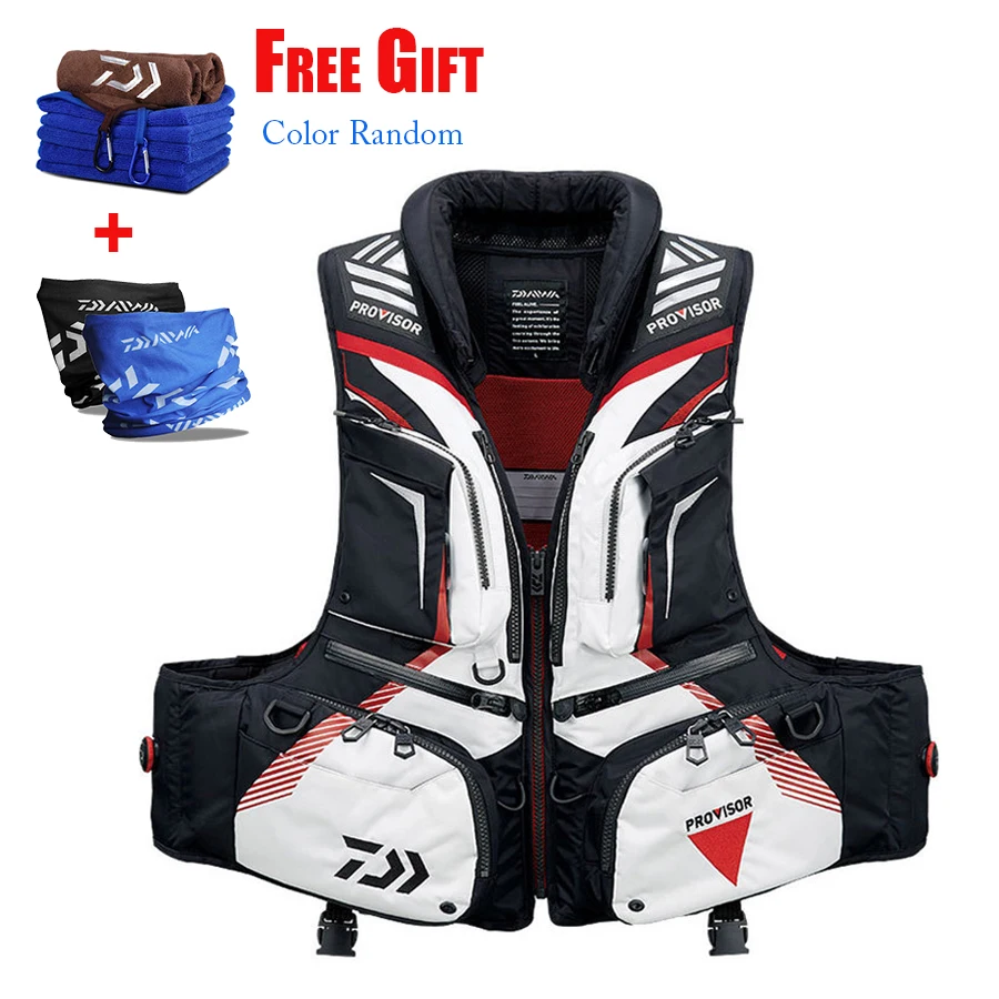 1PC 2019 Summer Daiwa Men Outdoor Safety Life Jacket Adjustable Multi-Pockets Float Buoyancy Fishing Vest
1PC 2019 Summer Daiwa Men Outdoor Safety Life Jacket Adjustable Multi-Pockets Float Buoyancy Fishing Vest