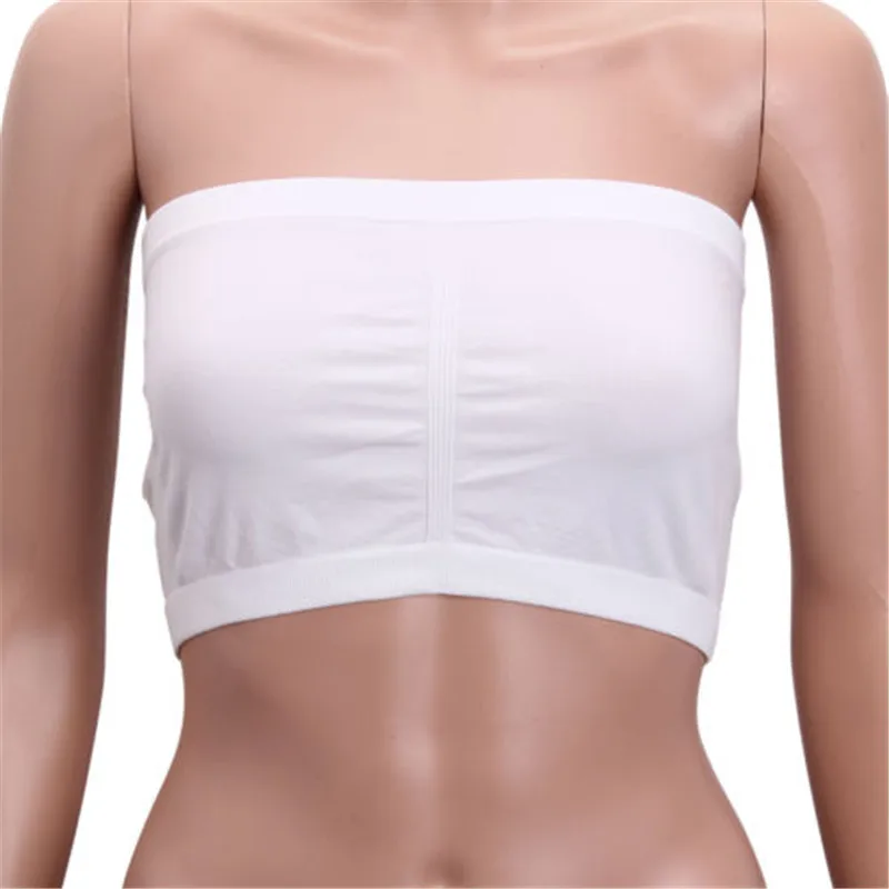 Women's Seamless Strapless Tube Top Breathable Unpadded Bra Lingerie Breast Wrap Solid Black White Women Bandeau Plus Size
Women's Seamless Strapless Tube Top Breathable Unpadded Bra Lingerie Breast Wrap Solid Black White Women Bandeau Plus Size