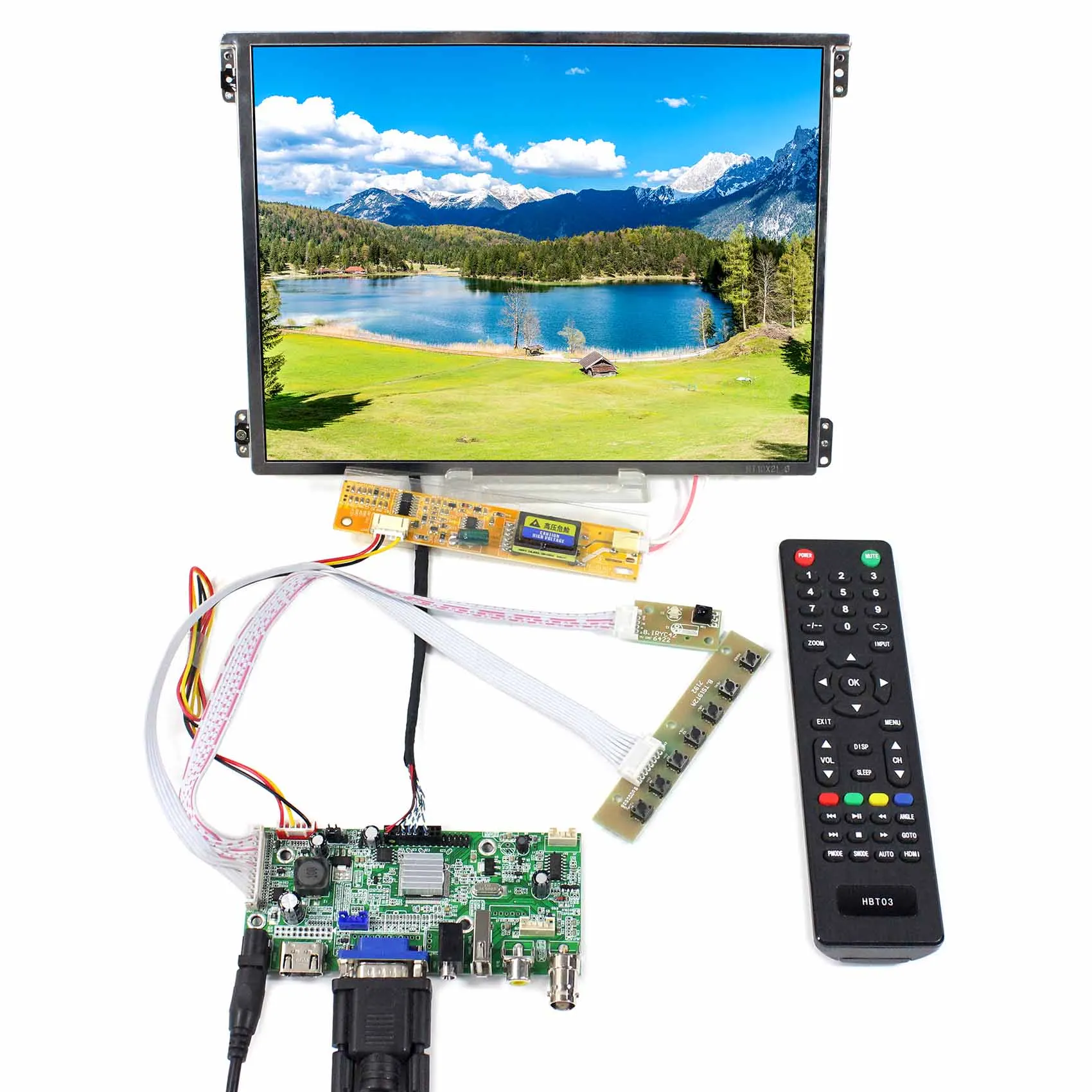 10.4inch HT10X21-311 1024X768 IPS LCD Screen with HDMI+VGA+AV+USB LCD Controller Board VS-V59AV-V1
10.4inch HT10X21-311 1024X768 IPS LCD Screen with HDMI+VGA+AV+USB LCD Controller Board VS-V59AV-V1