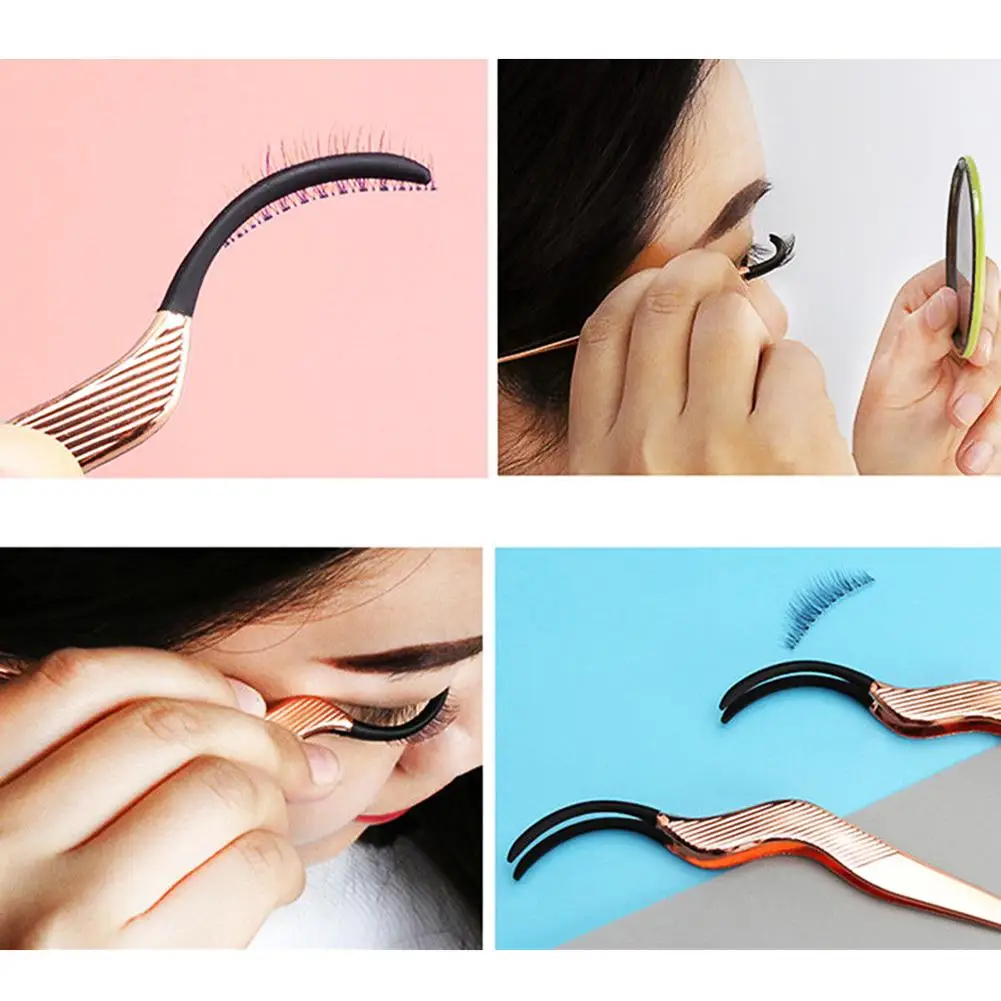 1Pcs New Stainless Steel False Eyelash Tweezers Fake Lash Applicator Clip Portable Makeup Beauty Tool
1Pcs New Stainless Steel False Eyelash Tweezers Fake Lash Applicator Clip Portable Makeup Beauty Tool