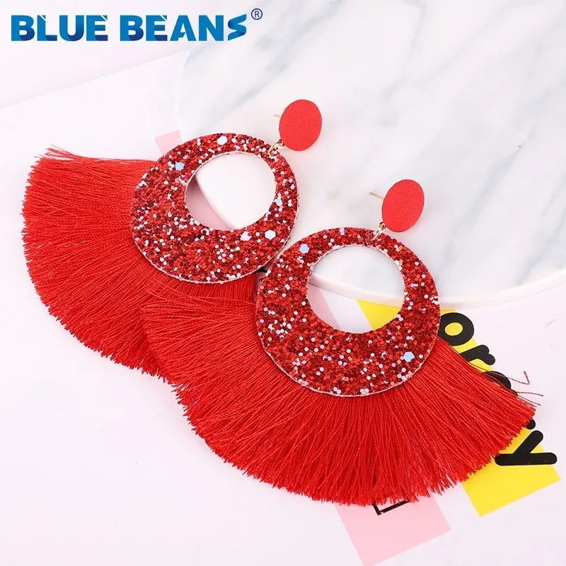 new Tassel Earrings Boho Shining Fashion For Women Round Earring Handmade Big Drop Dangle red Jewelry Party gift statement hot
new Tassel Earrings Boho Shining Fashion For Women Round Earring Handmade Big Drop Dangle red Jewelry Party gift statement hot