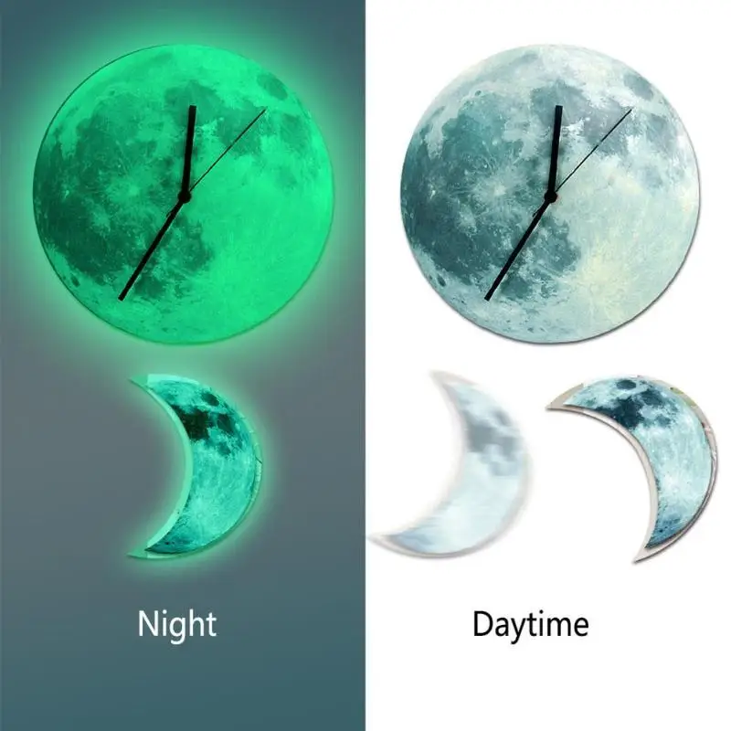 30cm Moon Wall Clock for Kids Room Bedroom Duvar Saati Decoration Luminous Hanging Wall Clock Modern Design
30cm Moon Wall Clock for Kids Room Bedroom Duvar Saati Decoration Luminous Hanging Wall Clock Modern Design