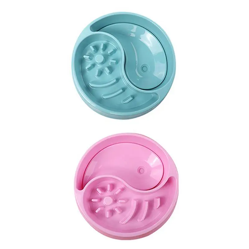 Blue/pink Pet Water Feeder Slow Food Bowl Anti Choke Double Bowl Groove Novel Design Not Wet Mouth And Anti-choke For Dog/cat
Blue/pink Pet Water Feeder Slow Food Bowl Anti Choke Double Bowl Groove Novel Design Not Wet Mouth And Anti-choke For Dog/cat
