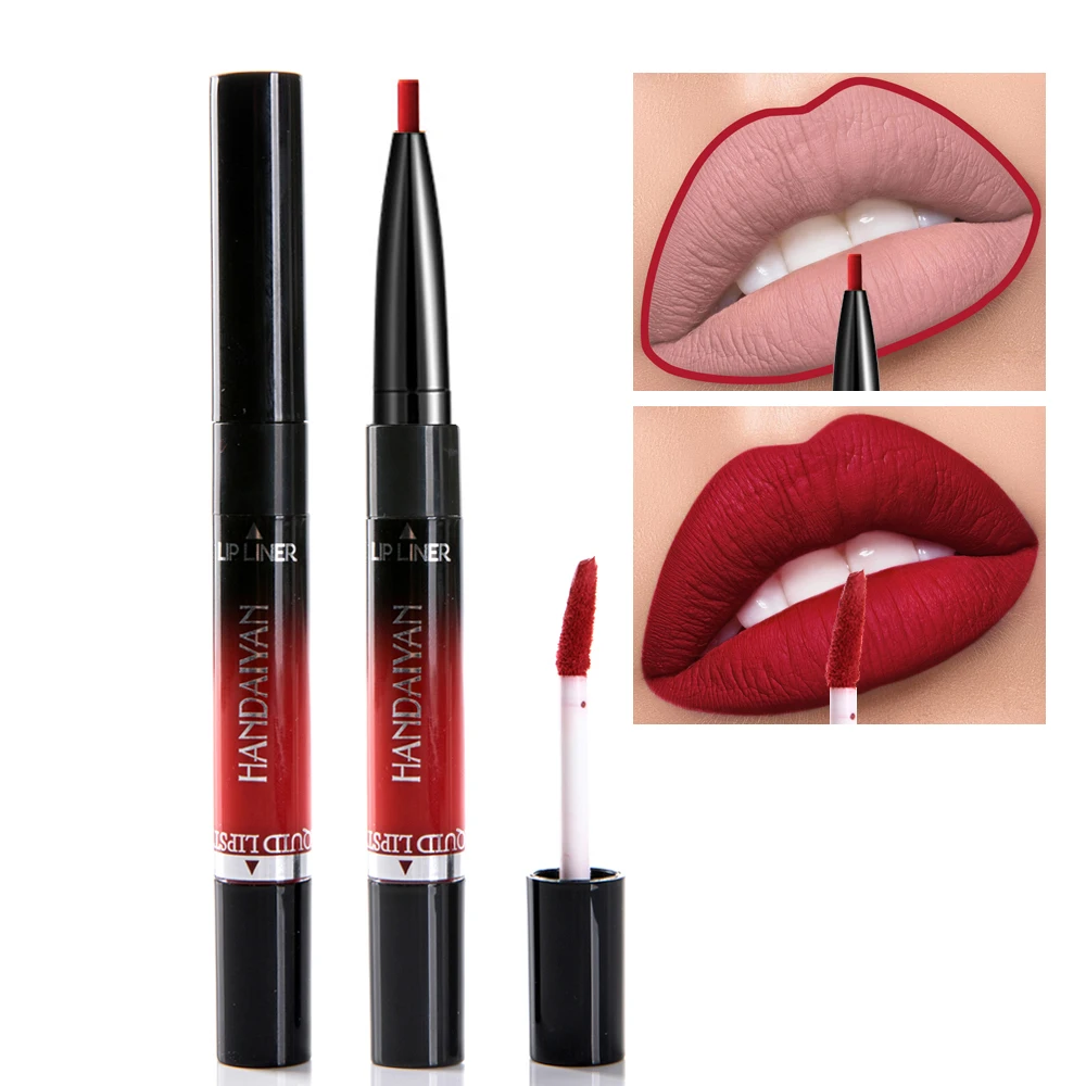 2 in1 Matte Velvet Lip Gloss Dual Use Lipstick Waterproof Long-Lasting Sexy Red Pigments Double-end Lipstick
2 in1 Matte Velvet Lip Gloss Dual Use Lipstick Waterproof Long-Lasting Sexy Red Pigments Double-end Lipstick