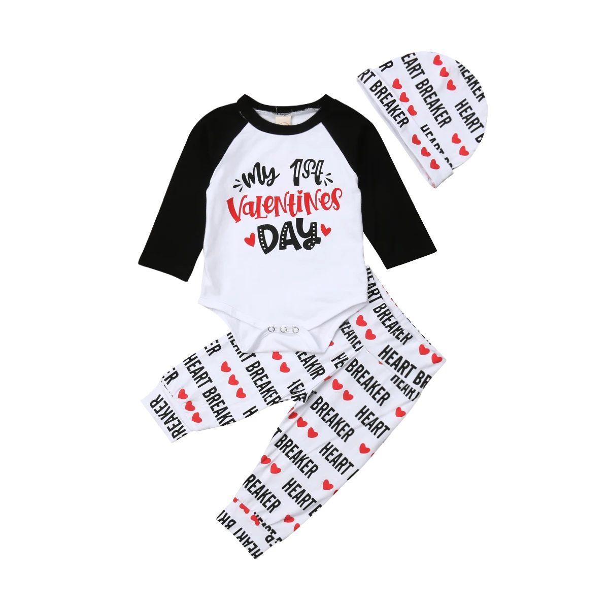 Baby Valentine 3Pcs Clothes Sets Newborn Toddler Babies Girl Boy Long Sleeve Bodysuit Tops+Letters Pants Hat Outfits Set 0-18M
Baby Valentine 3Pcs Clothes Sets Newborn Toddler Babies Girl Boy Long Sleeve Bodysuit Tops+Letters Pants Hat Outfits Set 0-18M