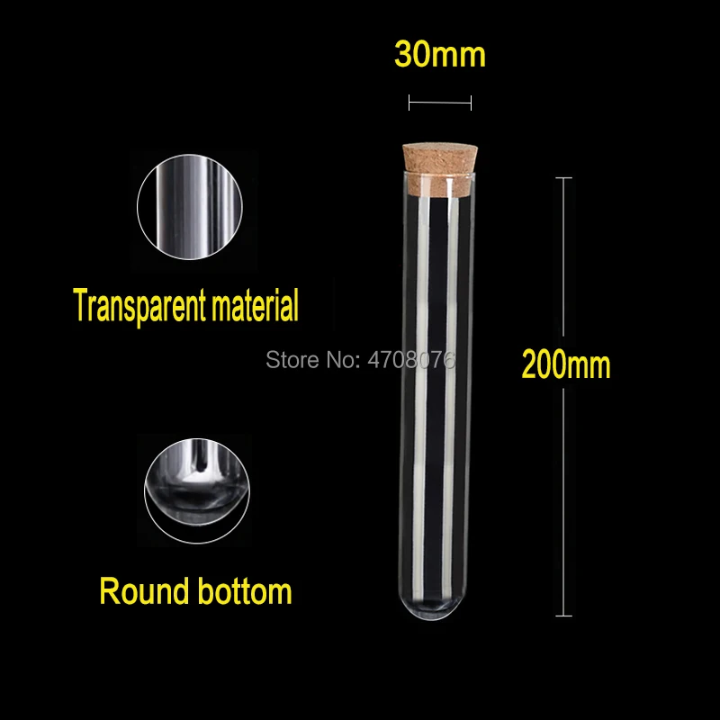 30x200mm 8pcs/lot Pyrex test tube with cork blowing glass Borosilicate lab test tube for scientific experiments U-shaped bottom
30x200mm 8pcs/lot Pyrex test tube with cork blowing glass Borosilicate lab test tube for scientific experiments U-shaped bottom