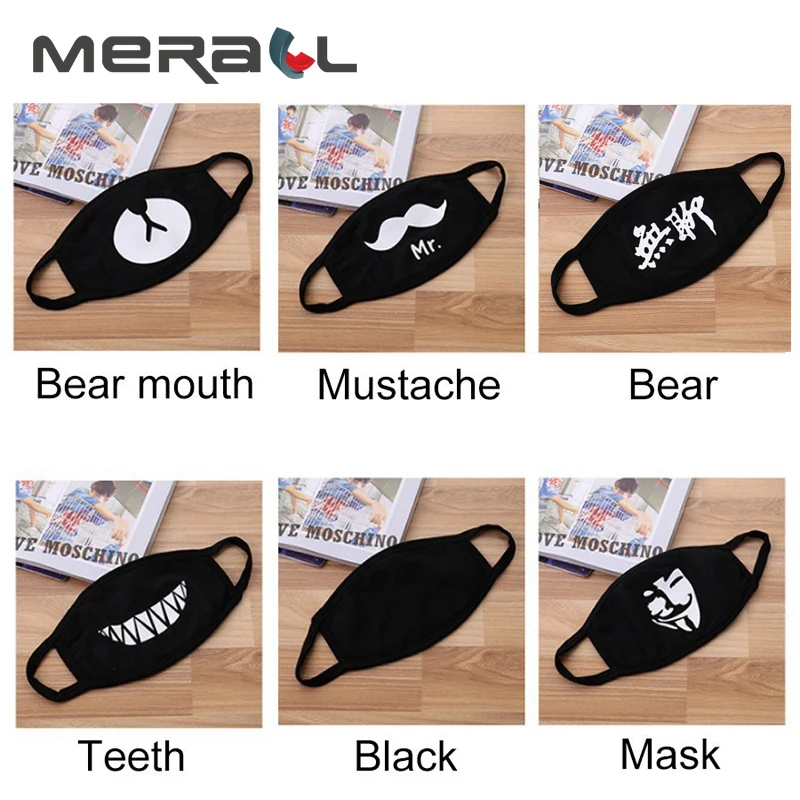 Mask Unisex Mouth-muffle Dustproof Respirator Stop Air Pollution Cute Anime Cotton Black Mask Anti-Dust Cartoon Face Mouth
Mask Unisex Mouth-muffle Dustproof Respirator Stop Air Pollution Cute Anime Cotton Black Mask Anti-Dust Cartoon Face Mouth