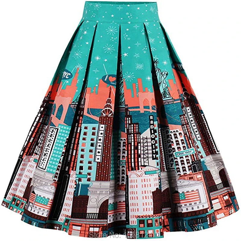 Vintage 1950s Women,s Skirts Elegant Printed Midi Skirt For Women stylish Aline Pleated Flared Midi Skirts
Vintage 1950s Women,s Skirts Elegant Printed Midi Skirt For Women stylish Aline Pleated Flared Midi Skirts