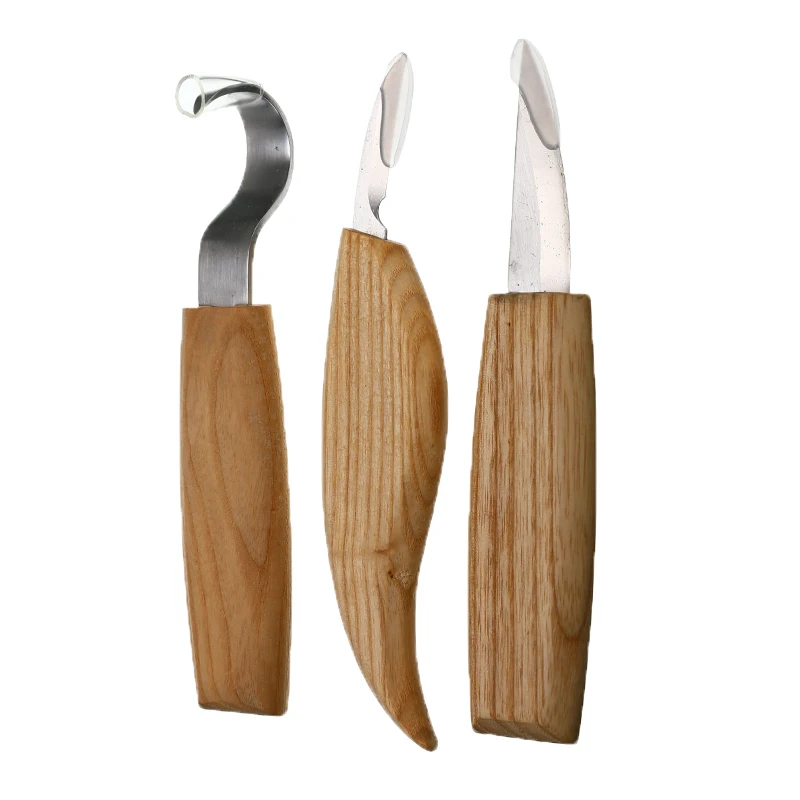 3PCS/Set High Manganese Steel Peeling Woodcarving Cutter Woodwork Sculptural DIY Wood Handle Spoon Carving Knife Woodcut Tools
3PCS/Set High Manganese Steel Peeling Woodcarving Cutter Woodwork Sculptural DIY Wood Handle Spoon Carving Knife Woodcut Tools