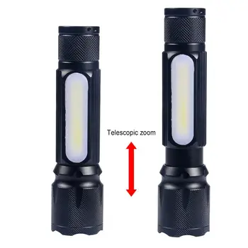 Skywolfeye Waterproof Telescopic Focus Magnet Flashlight 18650 AAA battery Super Bright Aluminum Flashlight
Skywolfeye Waterproof Telescopic Focus Magnet Flashlight 18650 AAA battery Super Bright Aluminum Flashlight