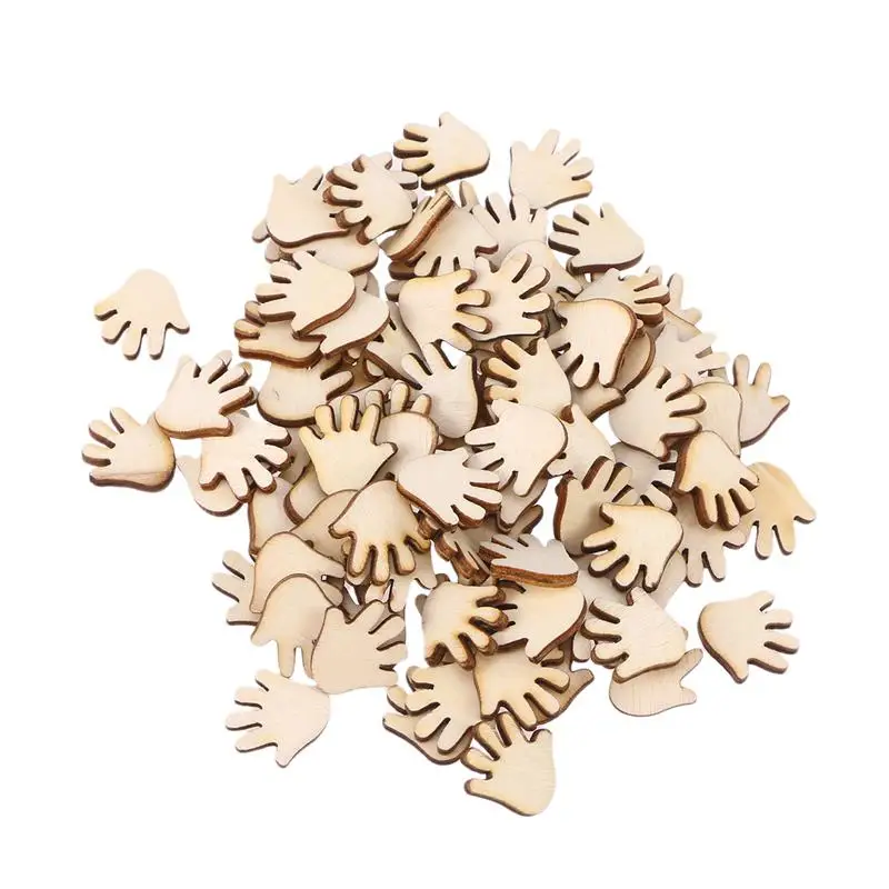 100 pcs Wooden Pieces Cute Cartoon Palm Shape Embellishments Wood Ornament Cutouts Craft Manual Accessories for Art DIY
100 pcs Wooden Pieces Cute Cartoon Palm Shape Embellishments Wood Ornament Cutouts Craft Manual Accessories for Art DIY
