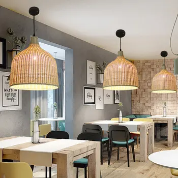 Modern Rattan Pendant Light E27 Lamp Home Room Teahouse Decoration Fixture Handmade Lamp Cover Bar Indoor Lighting
Modern Rattan Pendant Light E27 Lamp Home Room Teahouse Decoration Fixture Handmade Lamp Cover Bar Indoor Lighting